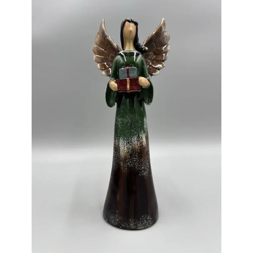 Rite Aid Angel Collection Christmas Angels Figurines Rustic Style 10” Lot Of 3